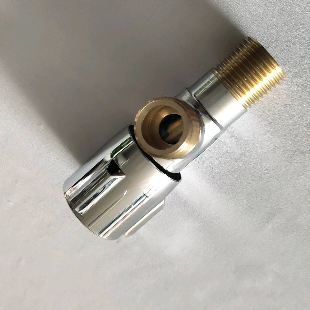 Taowang Triangle Valve Copper Thickened Hot and Cold Water 4-point Household Valve Switch One in One out Toilet Water Heater Angle Valve