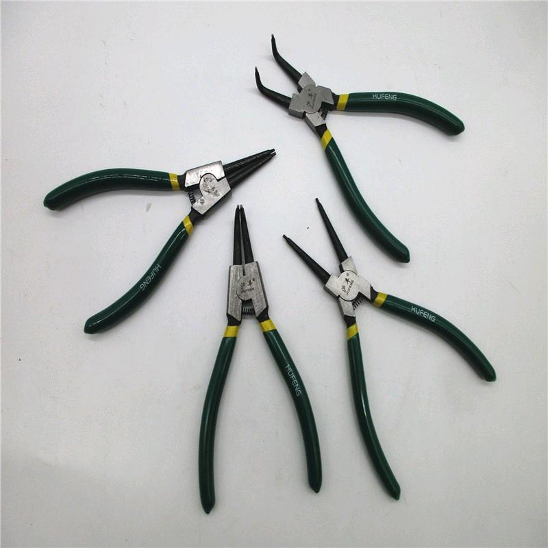 Source Factory 7-inch Card Spring Pliers Wholesale Inner Straight Card Spring Pliers Straight Mouth Shaft Ring Pliers Card Spring Pliers