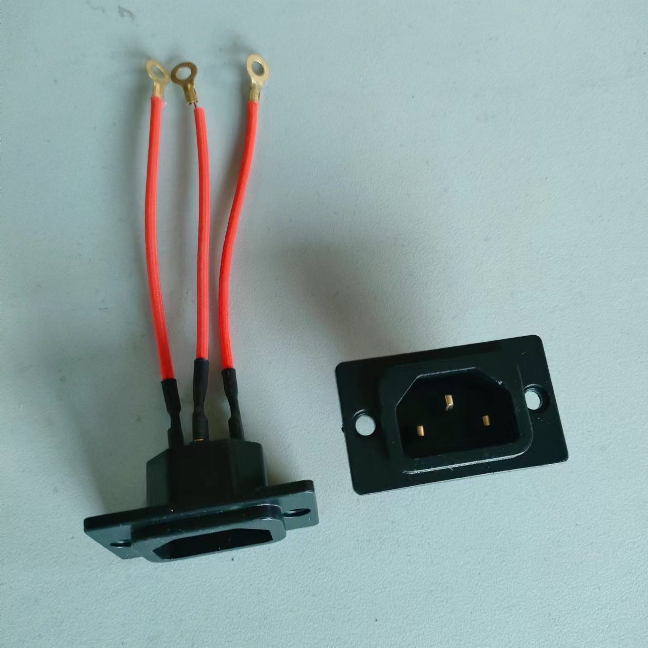 New national standard three hole electric pan, frying pan, multi-purpose pan socket, pure copper with wire three hole socket accessories