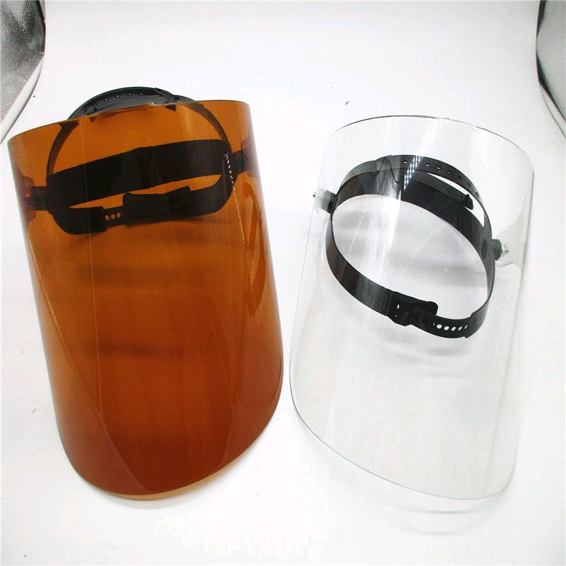 Organic face mask, head mounted transparent welding face screen, high-temperature welding protective face mask, protective face screen
