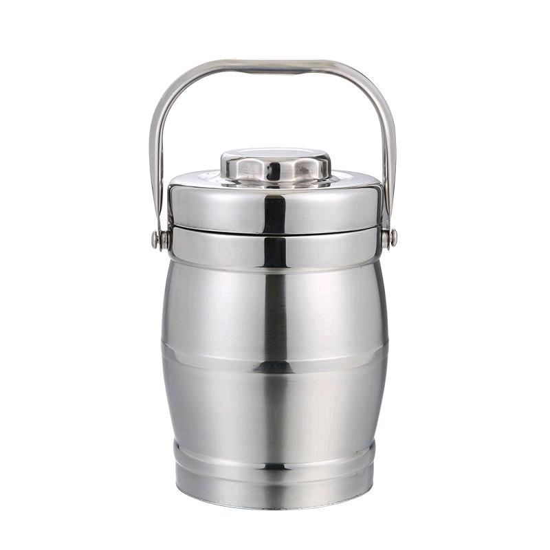 Stainless steel double-layer insulation bucket, double-layer pot lifting insulation bucket, student bento lunch box, rice basket, pot lifting insulation bucket