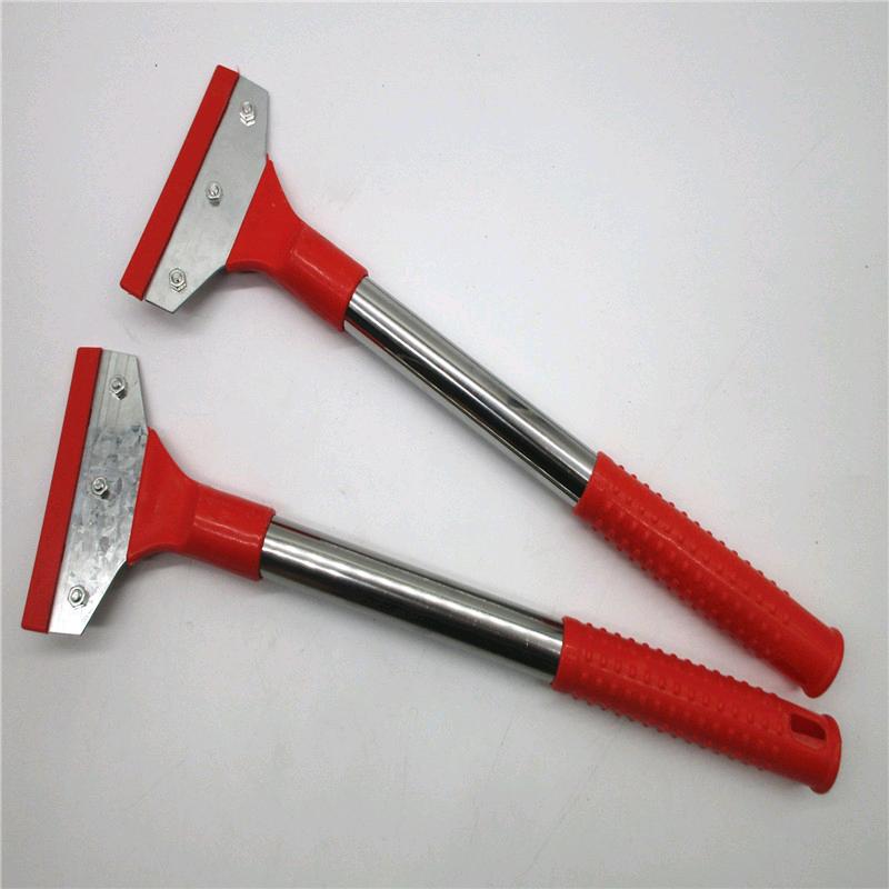 Wholesale cleaning blade, glass scraper, wall scraper, floor cement dirt scraper, red extended handle cleaning blade