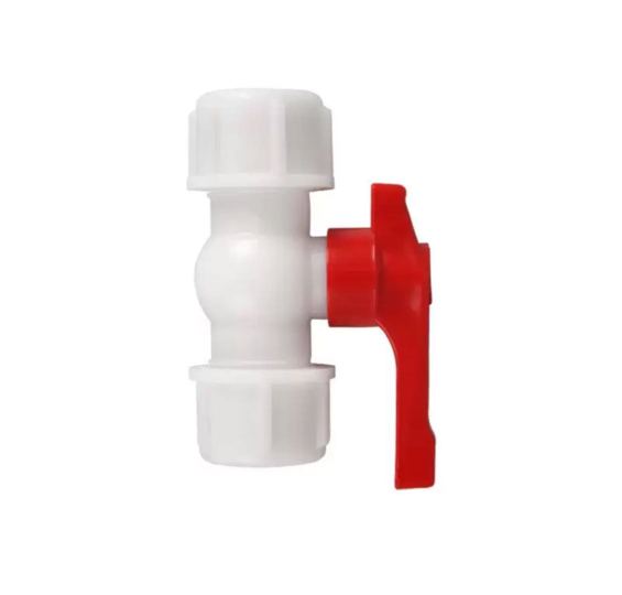 White quick connect ball valve switch quick connect pipe fittings 4/6 quick connect valve
