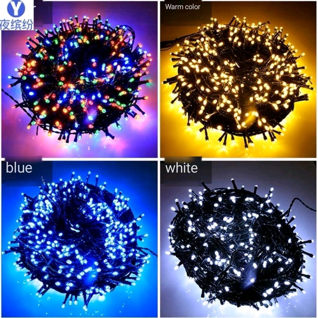 Solar light string LED outdoor color light waterproof courtyard light balcony garden yard scene decoration light