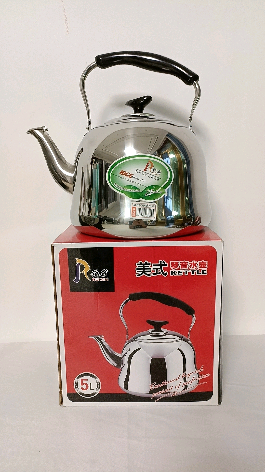 Food grade thick water kettle, gas electromagnetic stove, water pot, large capacity household gas stove, whistling sound, stainless steel