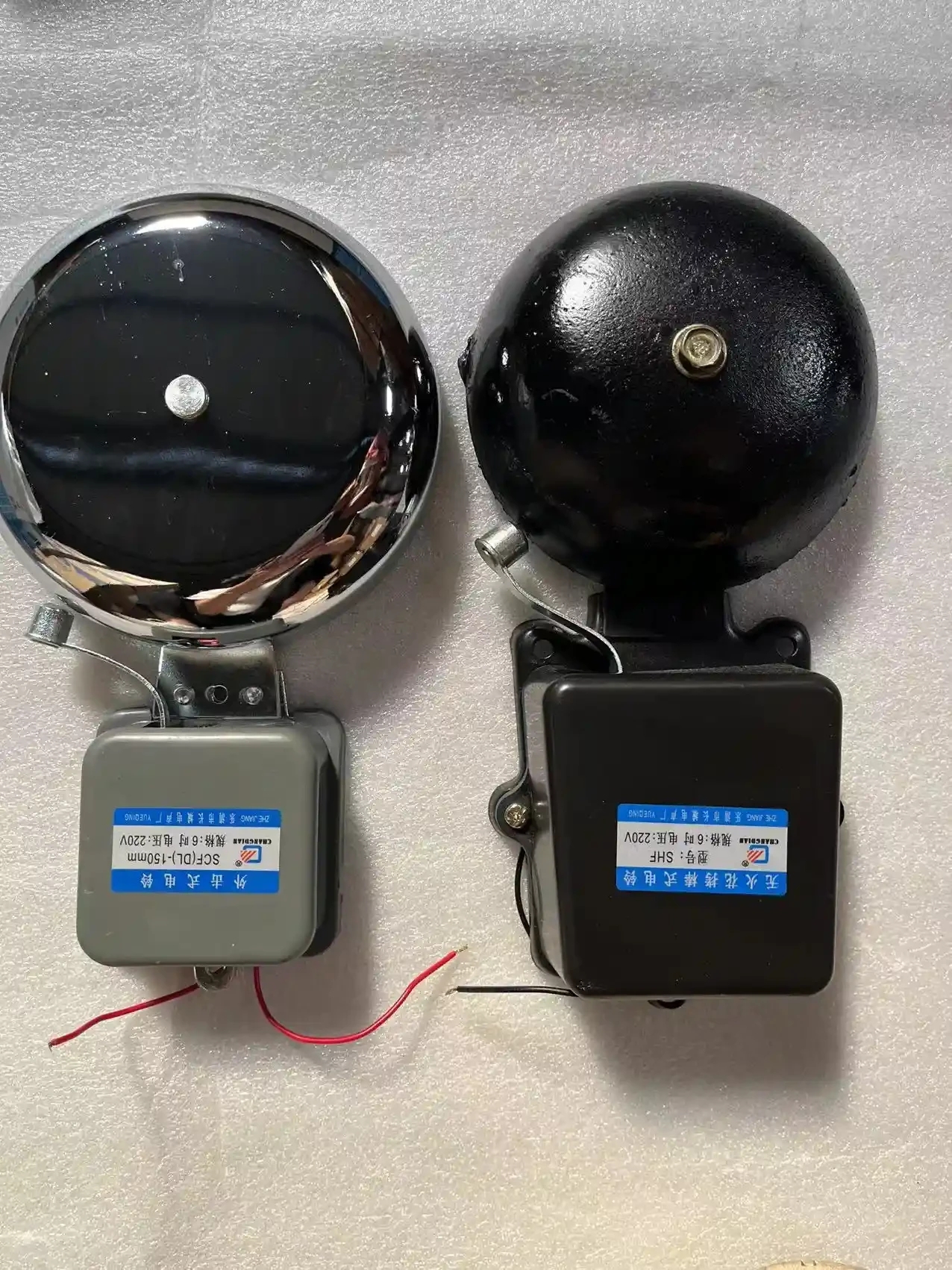 Great Wall electric bell circular inner striking type, long outer striking type, black hook rod type, factory commuting 220V bell over ringing automatic timer