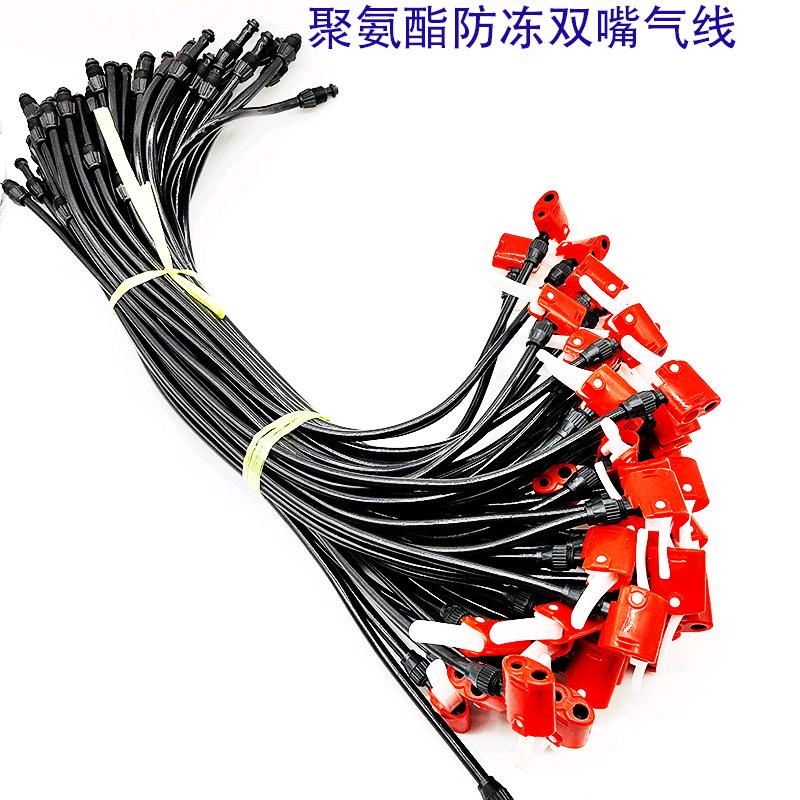 Inflator gas line