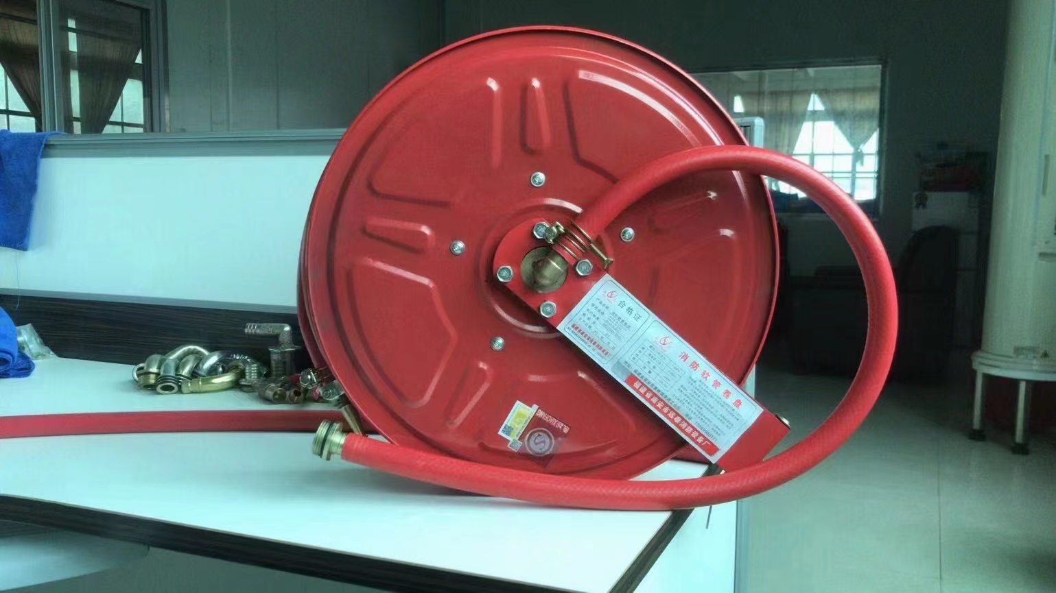 Fire hose reel, self rescue reel, self rescue floppy disk, national standard, 20 meters, 25 meters, 3 meters, self rescue, household fire equipment, ensuring pressure suppression